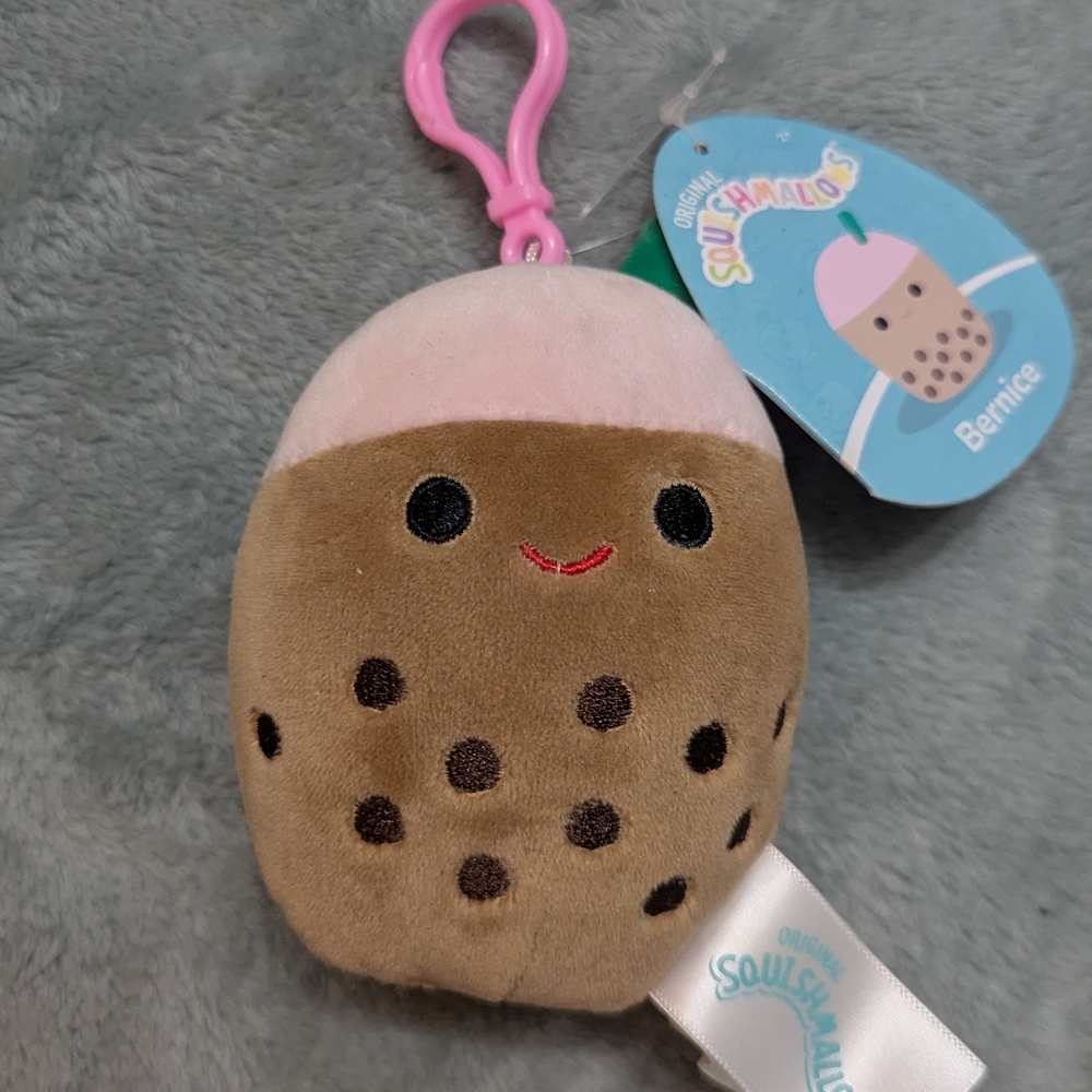 Bernice Squishmallow Bubble Tea Boba Clip